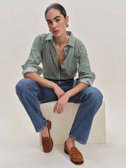 Reformation Ani Ruched Loafer - Rum Suede