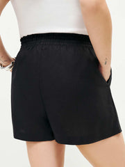 Reformation Mila Linen Short Es - Black