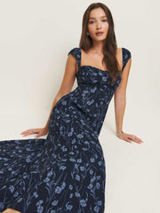 Reformation Bryson Dress - Georgia Blue