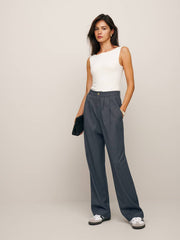 Reformation Dusk Knit Top - Fior Di Latte