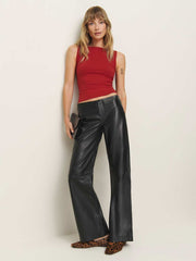 Reformation Dusk Knit Top - Lipstick