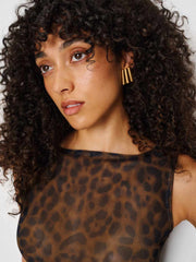 Reformation Dusk Knit Top - Panther