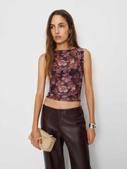 Reformation Dusk Knit Top - Pansy