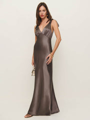 Reformation Pernille Silk Dress - Magnetic