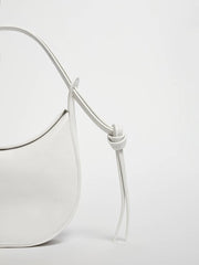 Reformation Mini Rosetta Shoulder Bag - White Leather