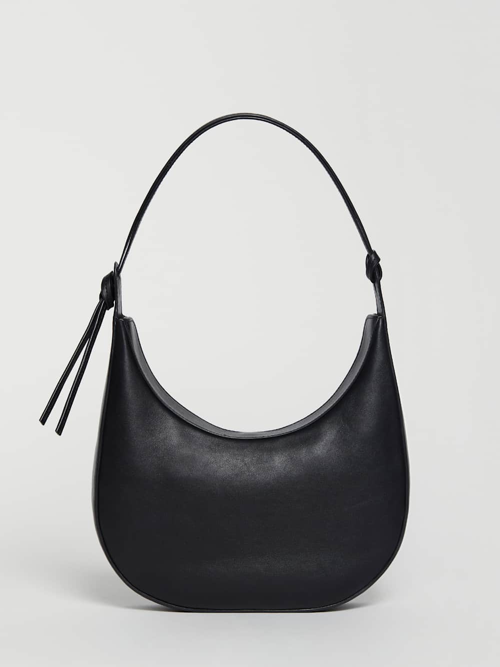 Reformation Medium Rosetta Shoulder Bag - Black Leather