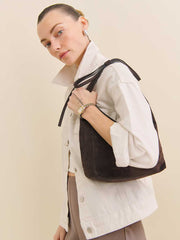 Reformation Small Vittoria Tote - Boss Suede