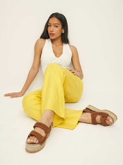 Reformation Trinity Sport Espadrille - Toasted Brown Suede