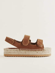 Reformation Trinity Sport Espadrille - Toasted Brown Suede
