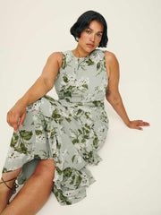 Reformation Magnus Dress Es - Tea Garden