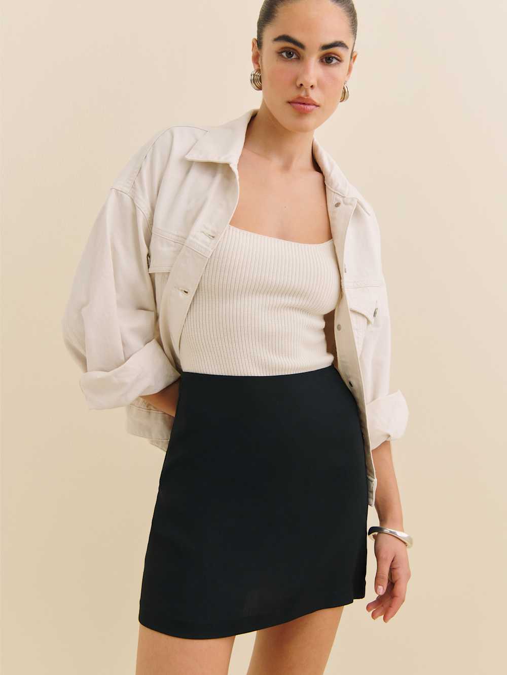 Reformation Veranda Skirt - Black