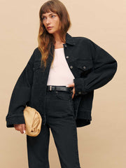 Reformation Brooks Oversized Denim Jacket - Turano
