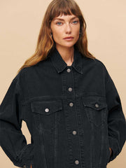 Reformation Brooks Oversized Denim Jacket - Turano