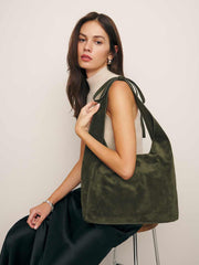 Reformation Medium Vittoria Tote Bag - Leccio Suede