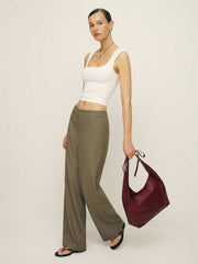Reformation Medium Vittoria Tote Bag - Cremisi