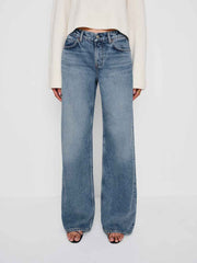 Reformation Cary Low Rise Slouchy Wide Leg Jeans - Colorado