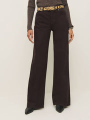 Reformation Cary Low Rise Slouchy Wide Leg Jeans - Mole