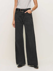 Reformation Cary Low Rise Slouchy Wide Leg Jeans - Summit