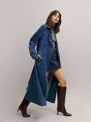 Reformation Hayes Denim Trench Coat - Estes