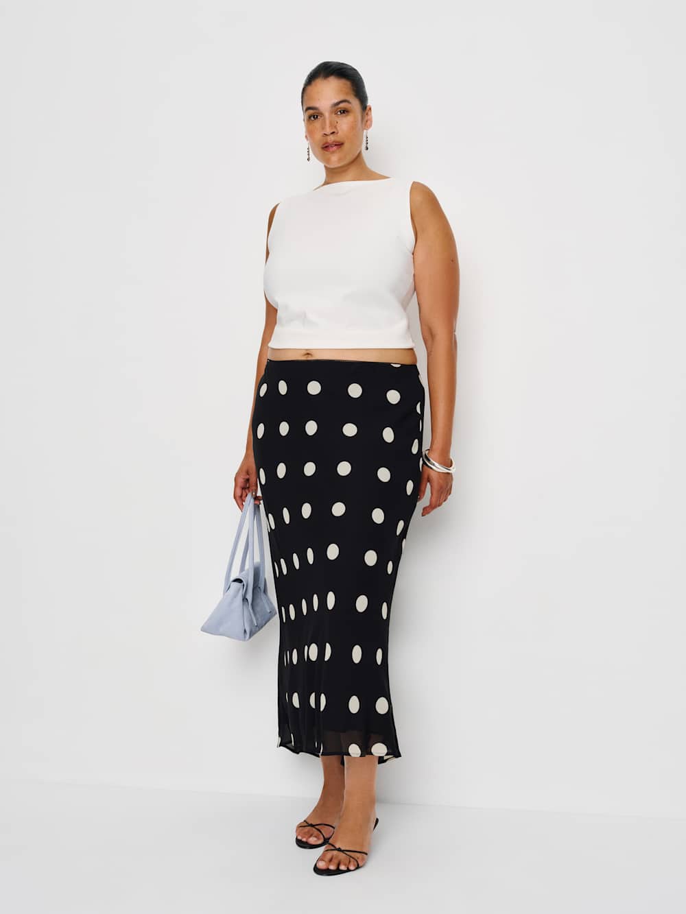 Reformation Layla Skirt Es - Moon Dot