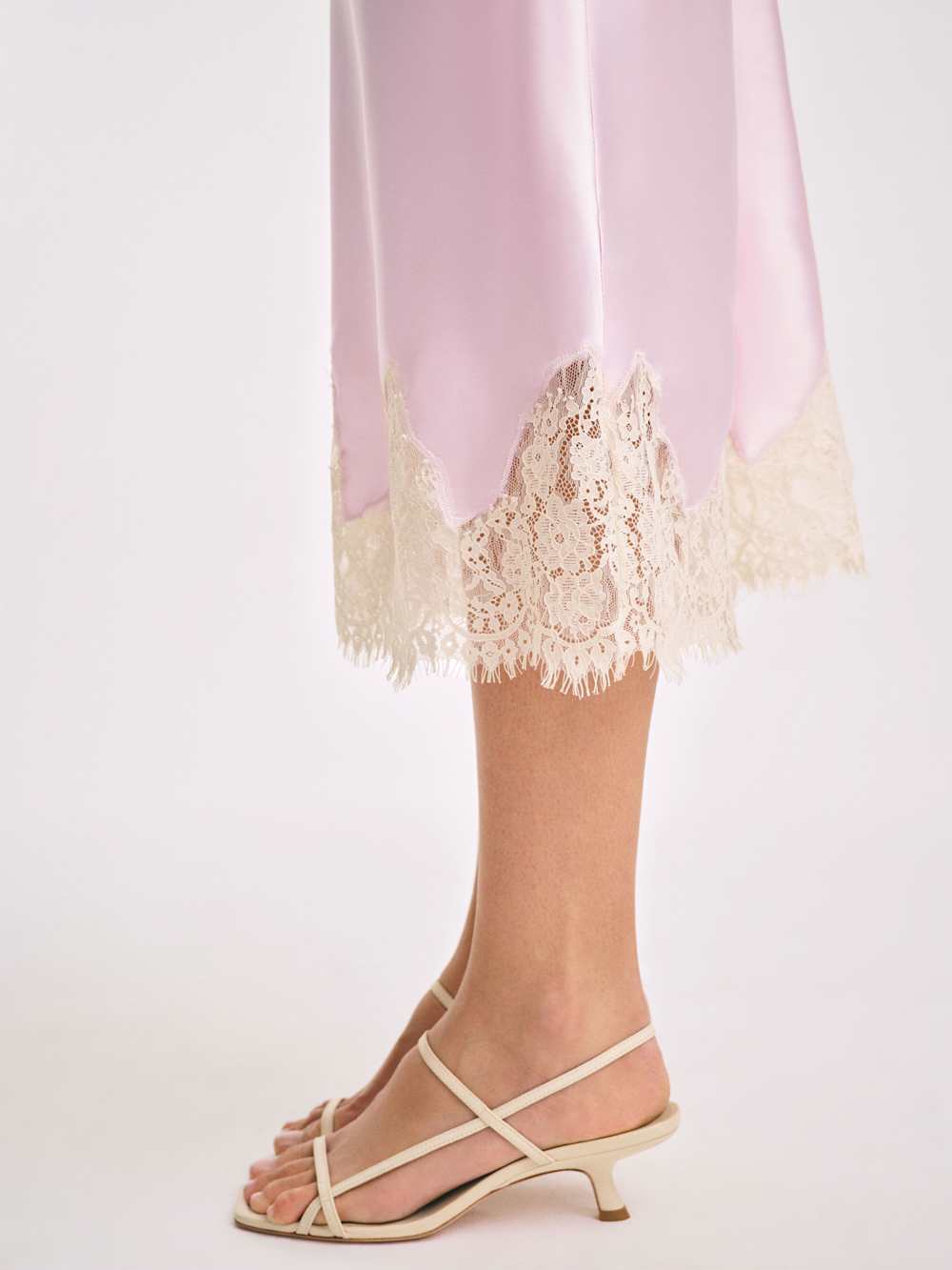 Reformation Serenity Bare Sandal - Almond Leather