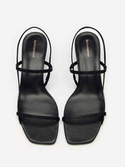 Reformation Serenity Bare Sandal - Black Leather