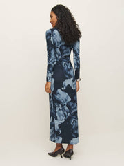 Reformation Tommie Knit Dress - Midnight Rose