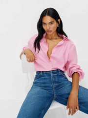 Reformation Andy Oversized Shirt - Taffy