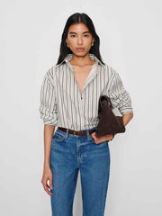 Reformation Andy Oversized Shirt - Summer Day Stripe
