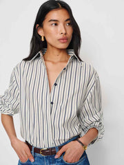 Reformation Andy Oversized Shirt - Summer Day Stripe
