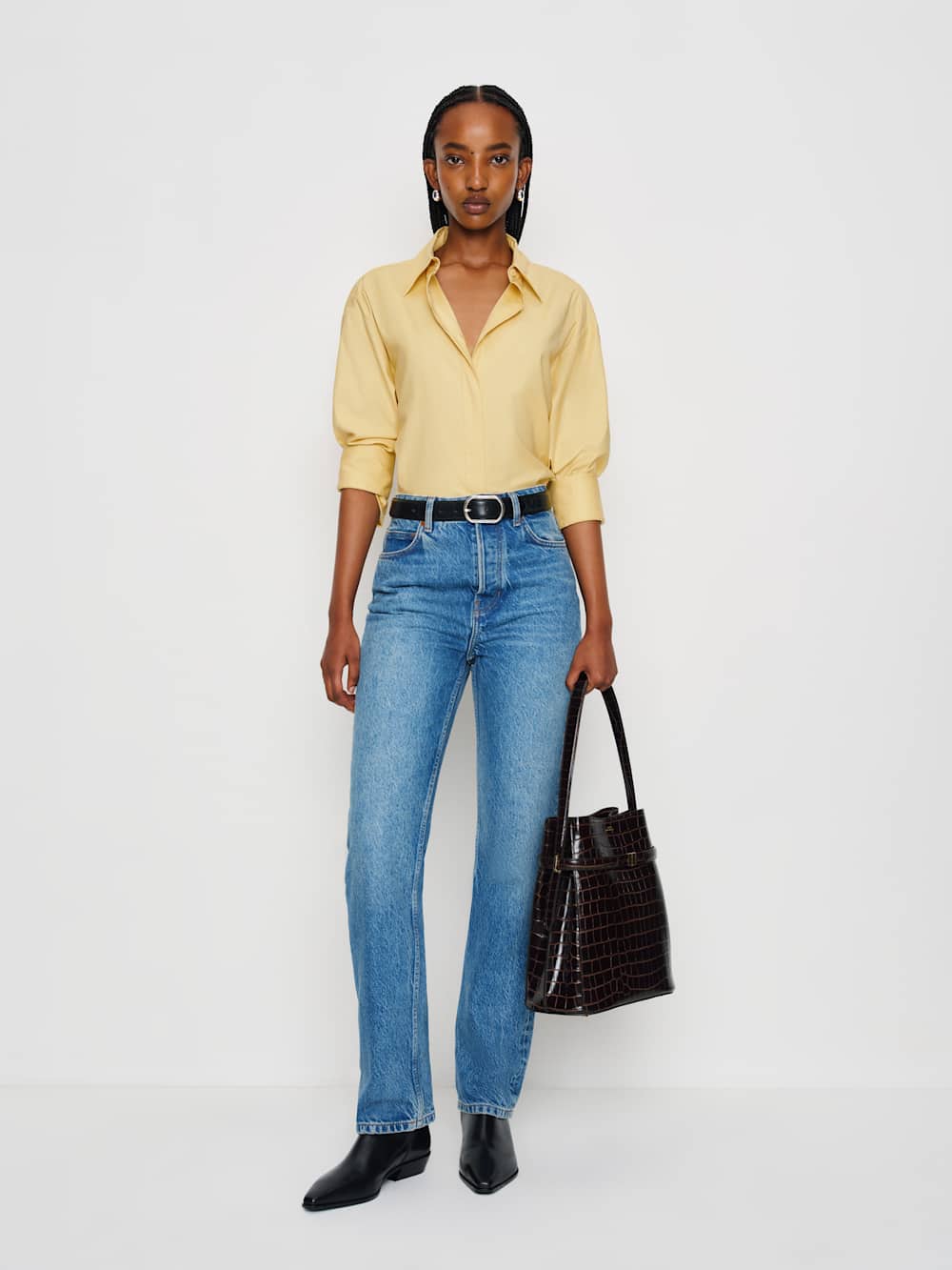 Reformation Andy Oversized Shirt - Sunshine