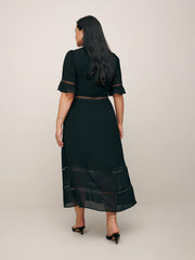Reformation Woodson Dress Es - Black