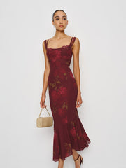 Reformation Irisa Dress - Barcelona Border