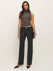 Reformation Cherie Pant - Black Stripe