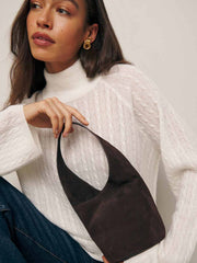Reformation Small Silvana Bucket Bag - Boss Suede