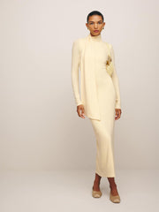 Reformation Azure Knit Dress - Custard