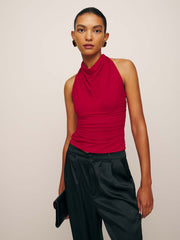 Reformation Enzo Knit Top - Lipstick