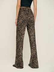 Reformation Petites Gale Satin Mid Rise Bias Pant - Leo