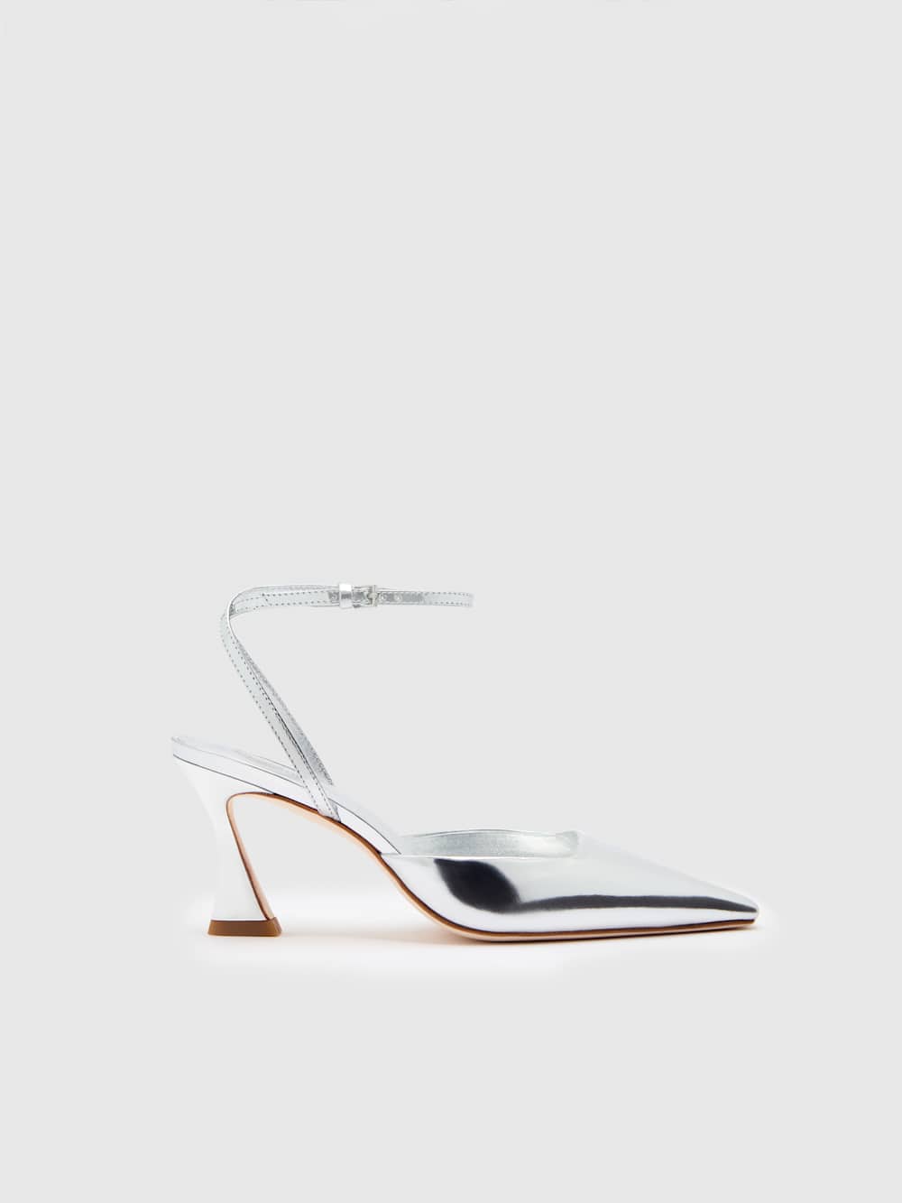 Reformation Natasha Pump - Mirror Metallic