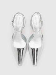 Reformation Natasha Pump - Mirror Metallic