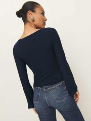 Reformation Miller Knit Top - Midnight