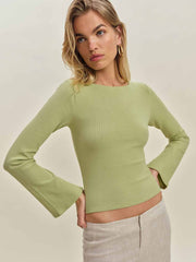 Reformation Miller Knit Top - Spearmint