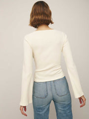Reformation Miller Knit Top - Sugar