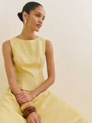 Reformation Moya Linen Two Piece - Sunshine