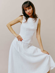 Reformation Moya Linen Two Piece - White