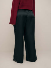 Reformation Olina Silk Pant Es - Black