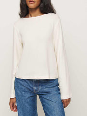 Reformation Eternity Knit Top - Fior Di Latte