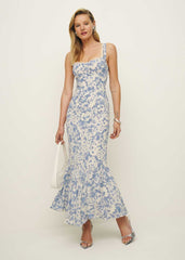 Reformation Petites Irisa Dress - Larkspur