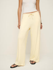 Reformation Olina Knit Pant - Custard