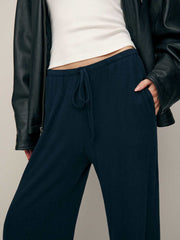 Reformation Olina Knit Pant - Midnight